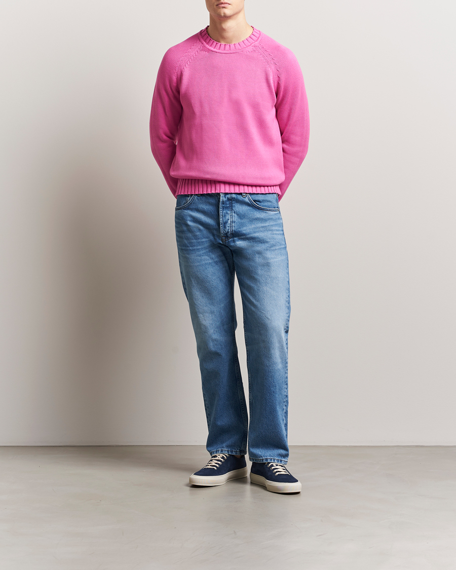 Herr | Tröjor | Morris | Brooks Crew O-Neck Cerise