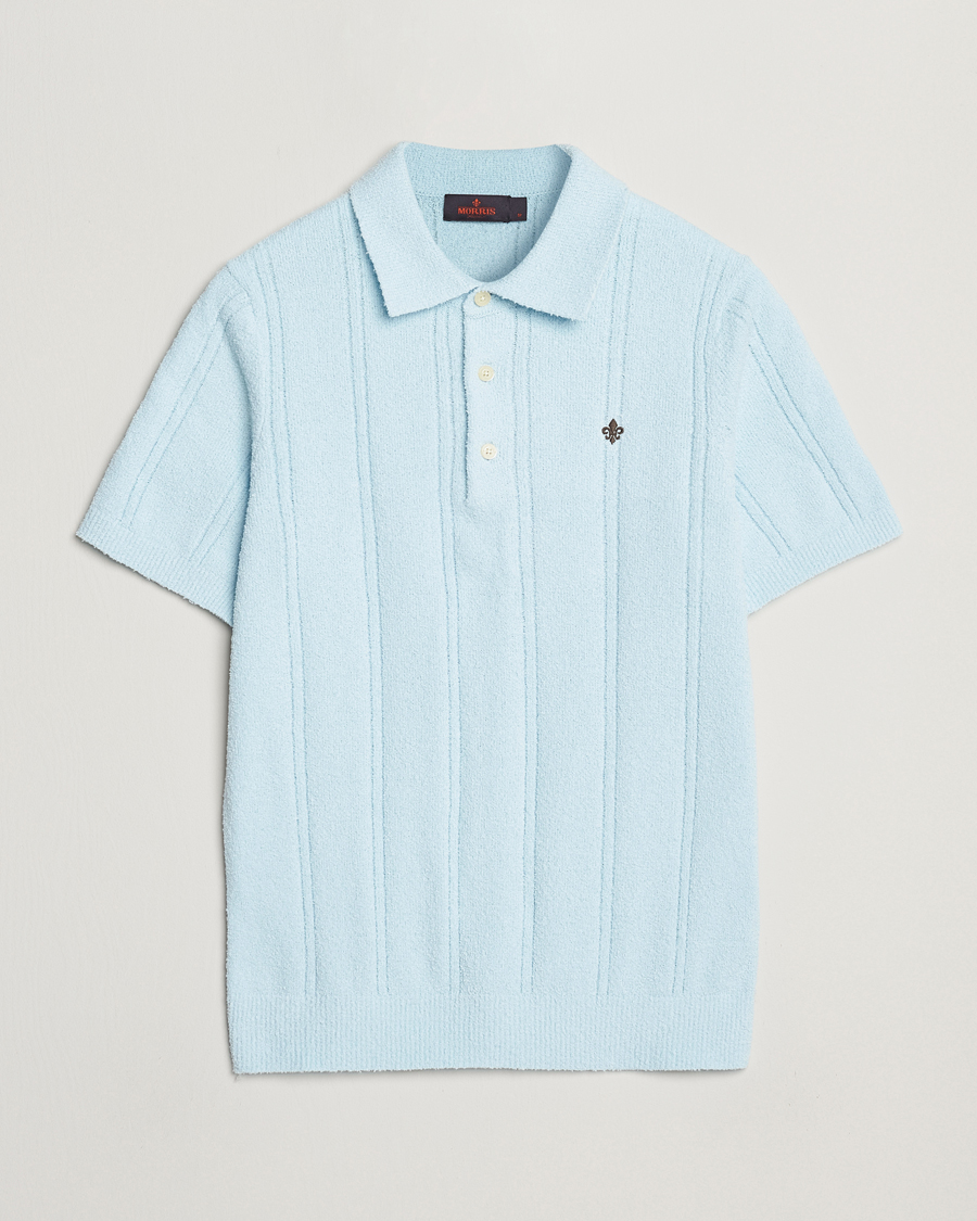 Herr | Pikéer | Morris | Sandy Polo Shirt Light Blue