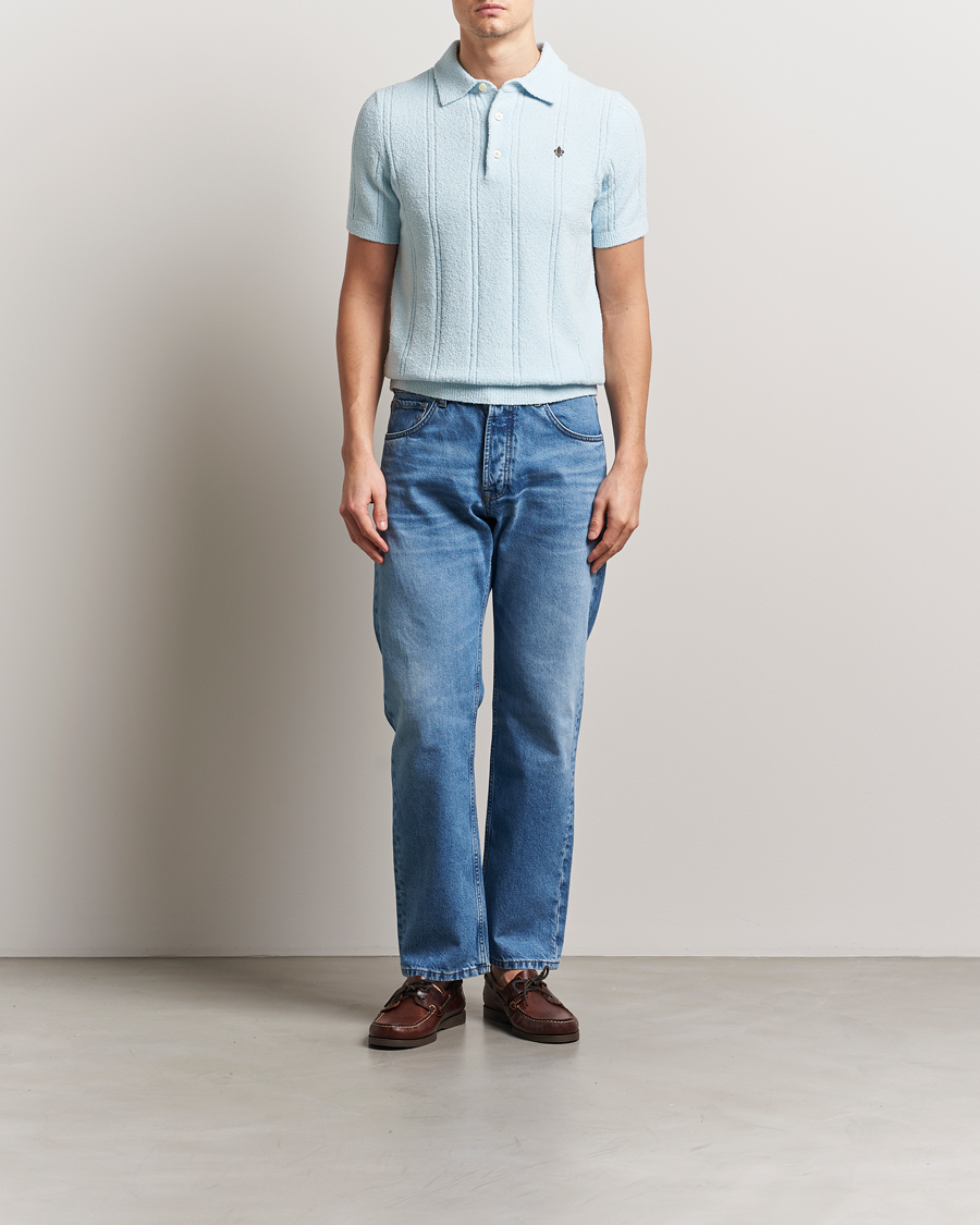 Herr | Pikéer | Morris | Sandy Polo Shirt Light Blue