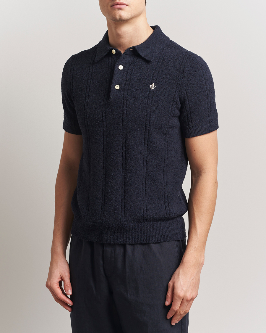 Herr | Pikéer | Morris | Sandy Polo Shirt Old Blue
