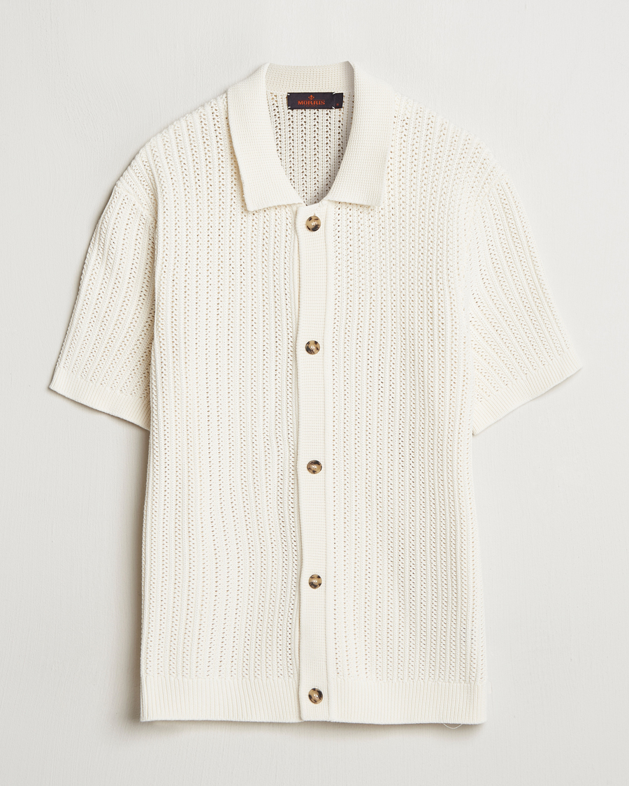 Herr | Skjortor | Morris | Connors Short Sleeve Shirt Off White