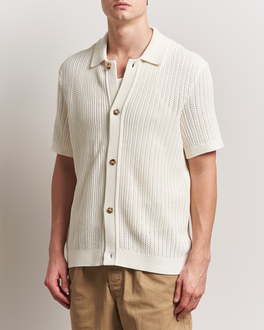 Herr | Skjortor | Morris | Connors Short Sleeve Shirt Off White