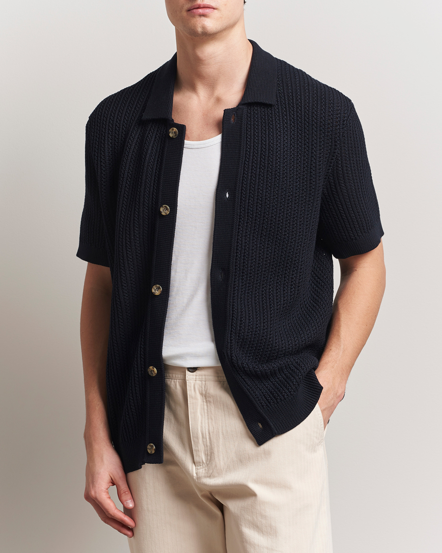 Herr | Skjortor | Morris | Connors Short Sleeve Shirt Old Blue