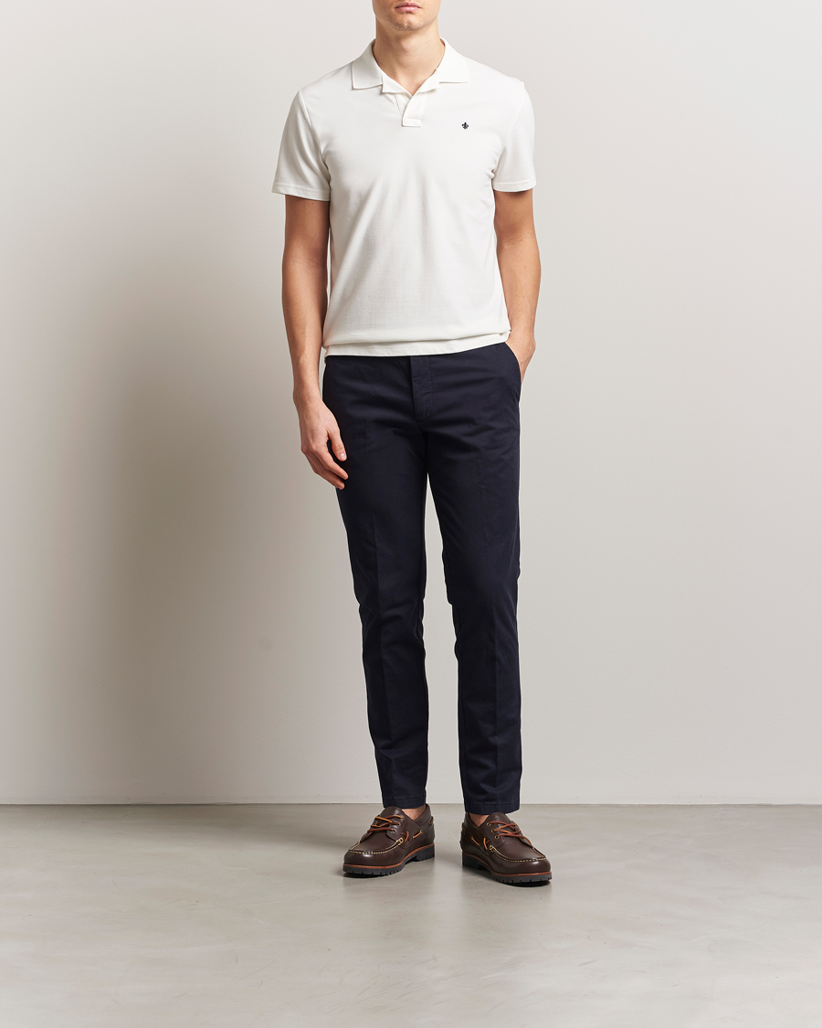 Herr | Pikéer | Morris | Dylan Pique Shirt Off White