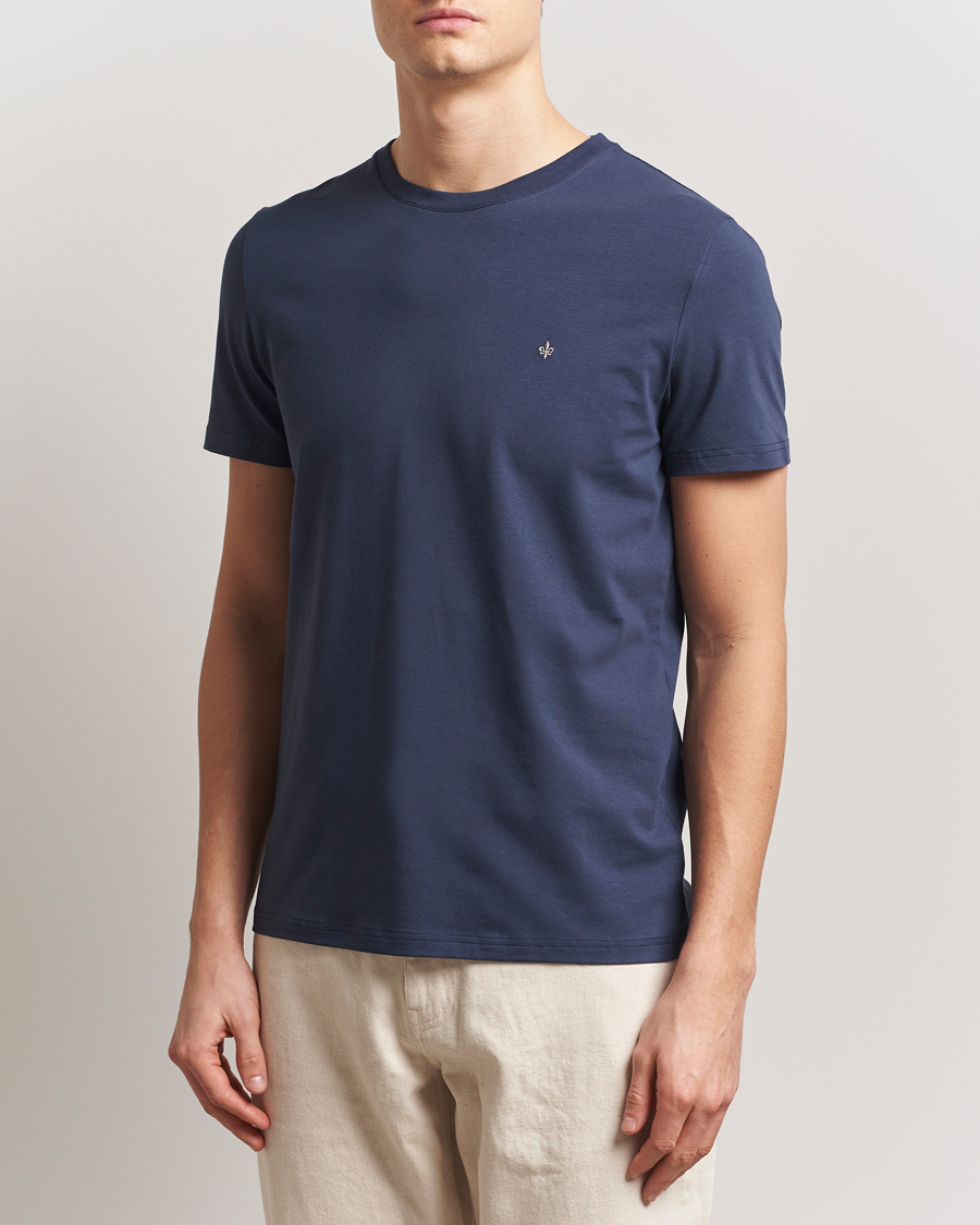 Herr | T-Shirts | Morris | James T-Shirt Dark Blue