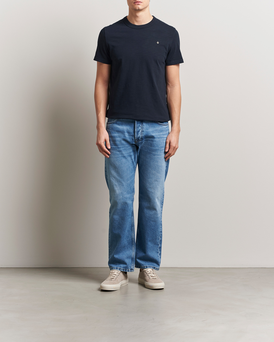 Herr | T-Shirts | Morris | Watson Slub T-Shirt Old Blue