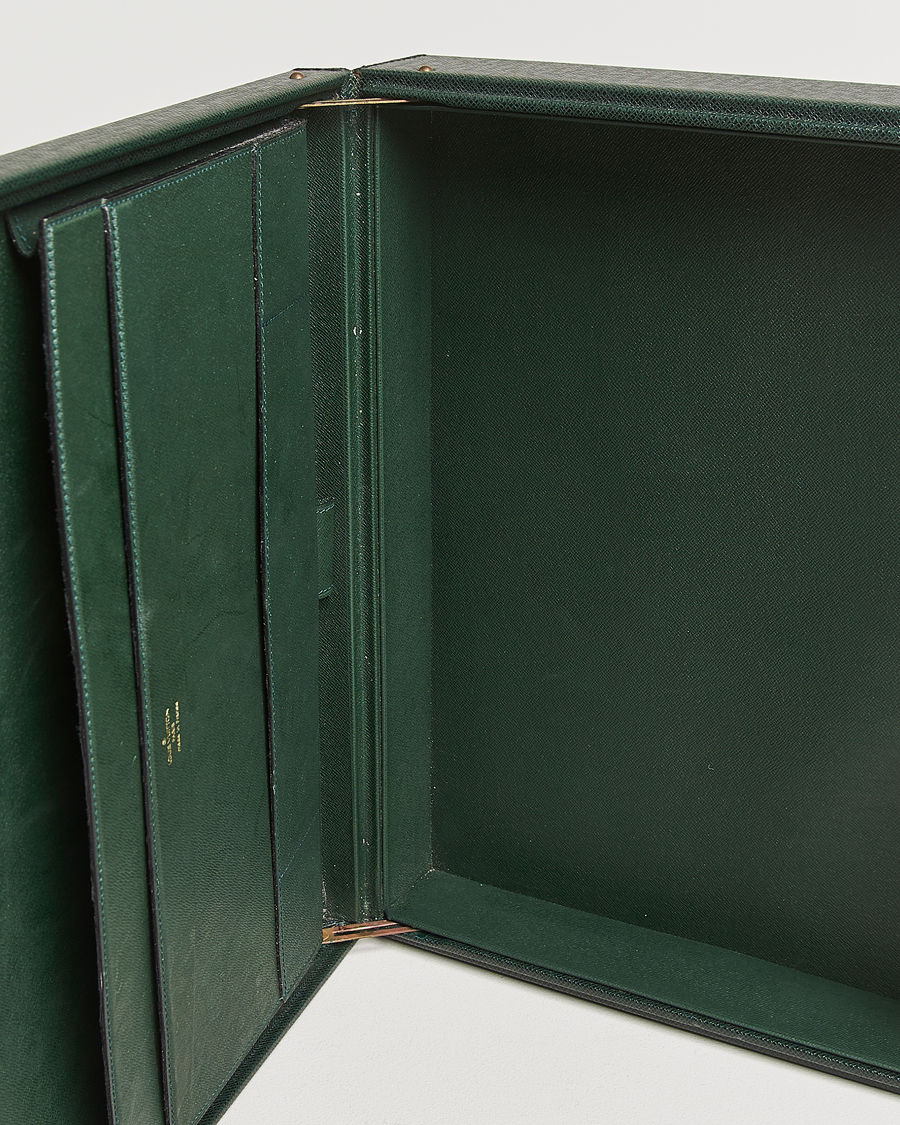 Herr | Pre-Owned & Vintage Bags | Louis Vuitton Pre-Owned | Diplomat Briefcase Taiga Green