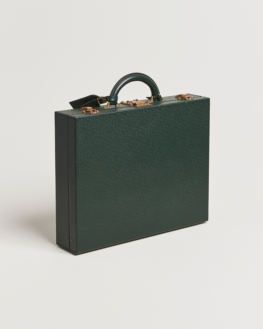 Herr | Pre-Owned & Vintage Bags | Louis Vuitton Pre-Owned | Diplomat Briefcase Taiga Green