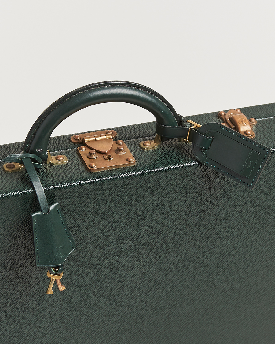 Herr | Pre-Owned & Vintage Bags | Louis Vuitton Pre-Owned | Diplomat Briefcase Taiga Green