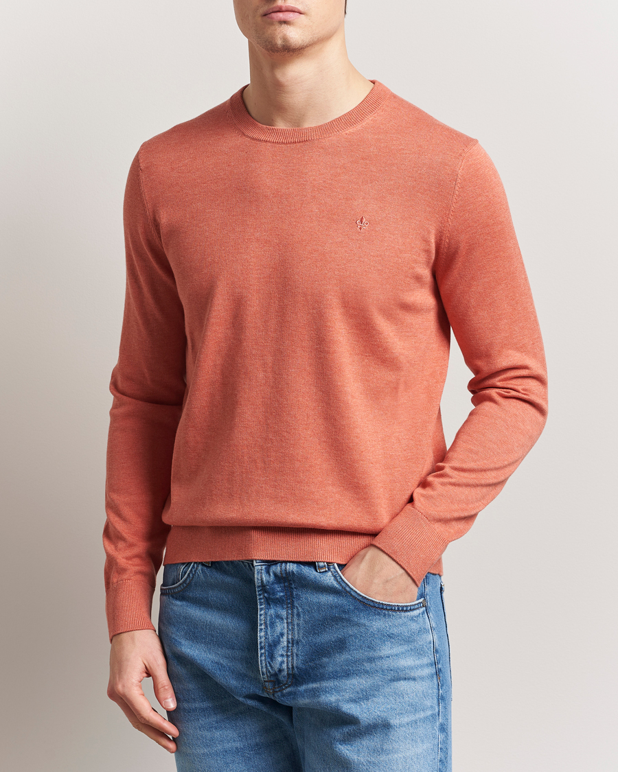 Herr | Tröjor | Morris | Riley Cotton O-Neck Orange