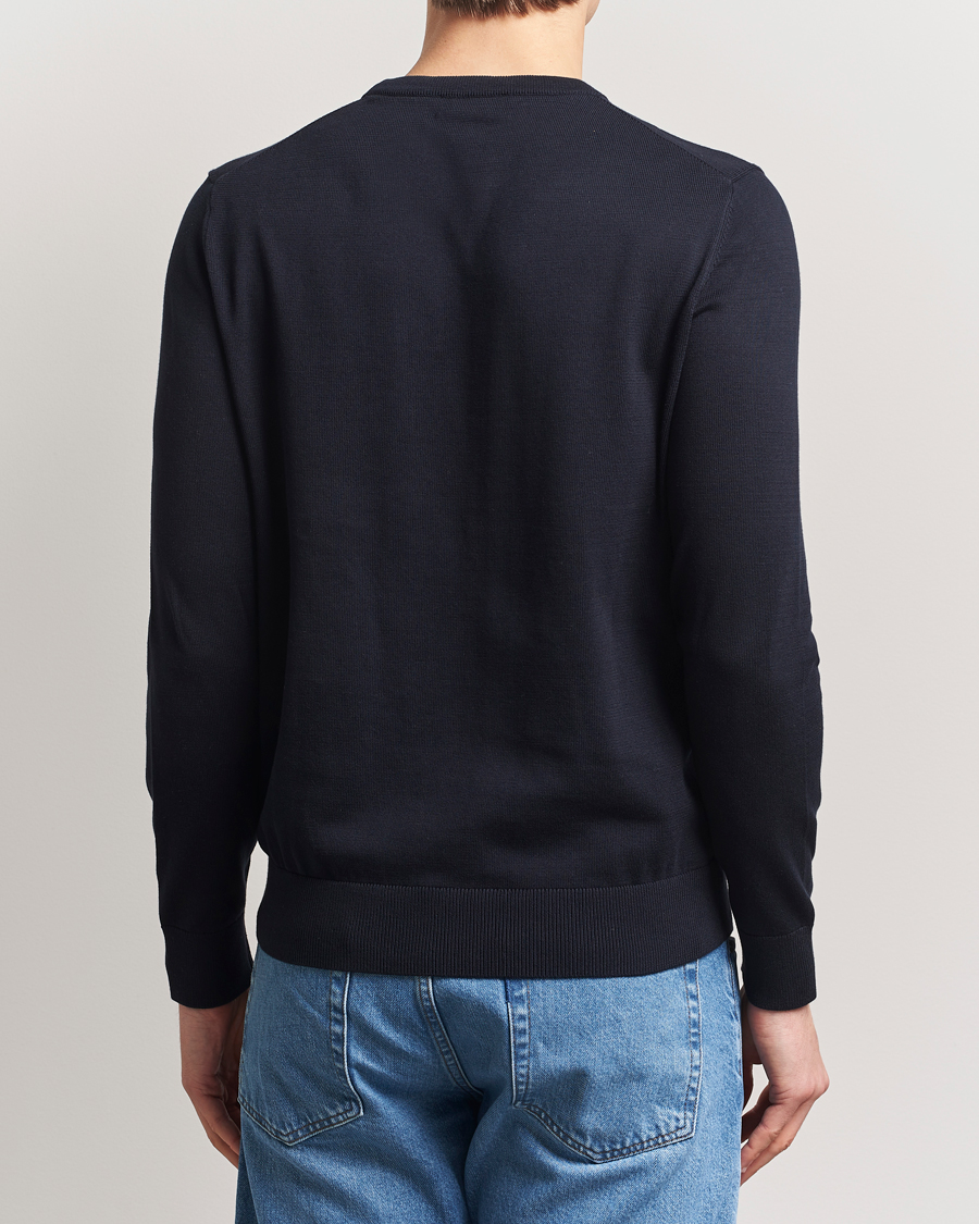 Herr | Tröjor | Morris | Riley Cotton O-Neck Dark Blue