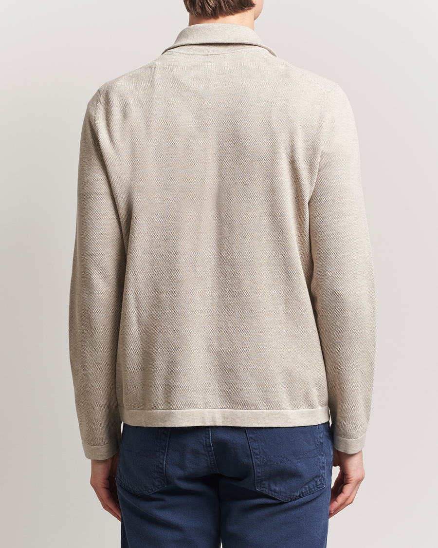 Herr | Tröjor | Morris | Jake Cotton Half Zip Khaki