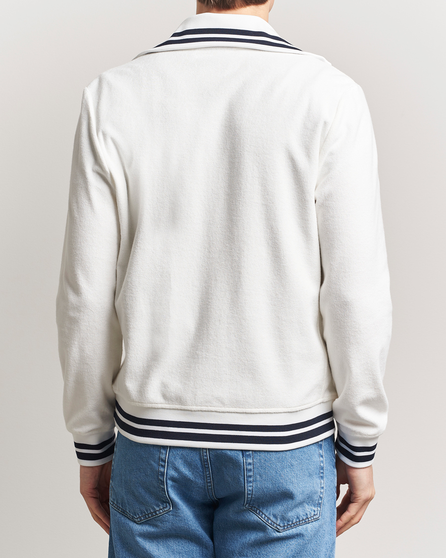Herr | Tröjor | Morris | Reedford Terry Zip Cardigan Off White