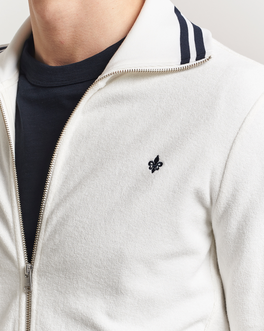 Herr | Tröjor | Morris | Reedford Terry Zip Cardigan Off White