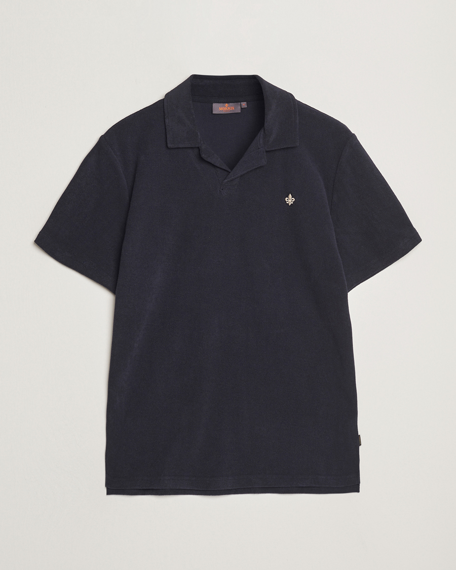 Herr | Pikéer | Morris | Delon Terry Shirt Old Blue