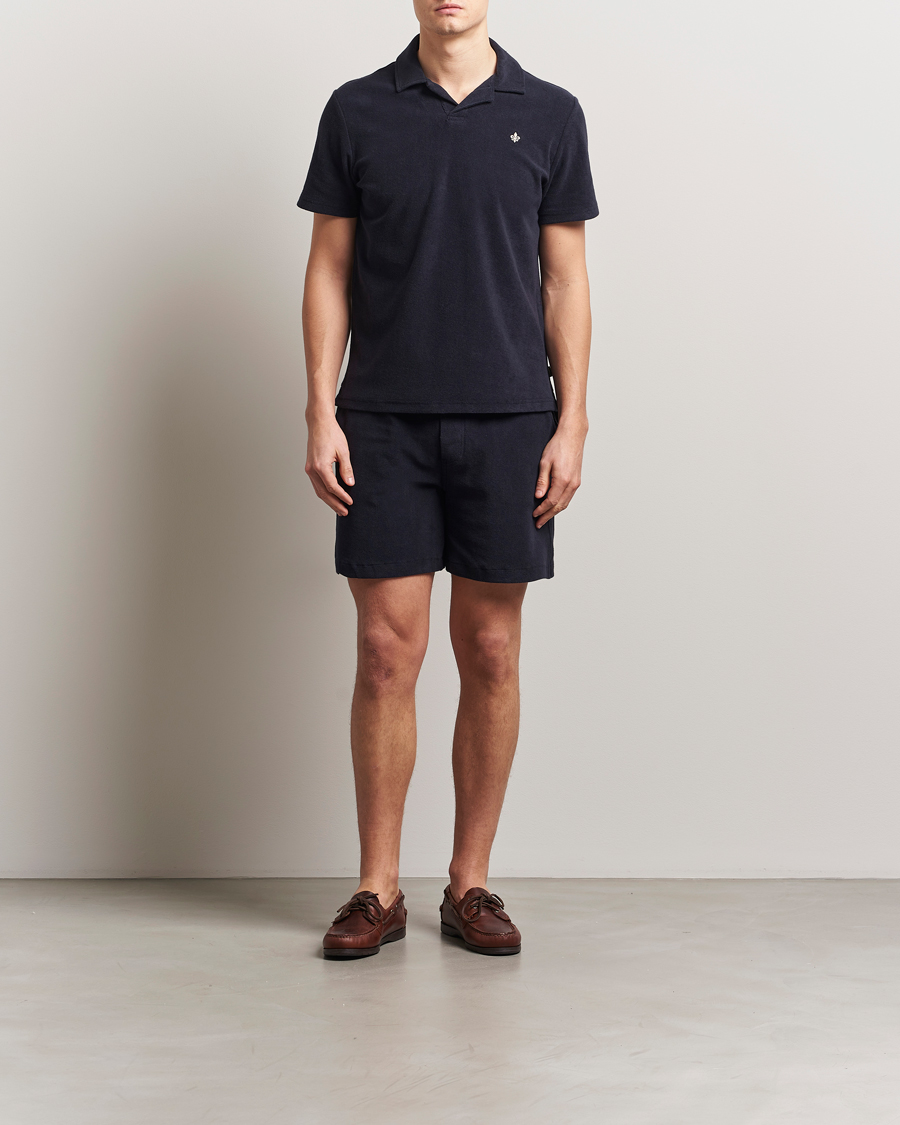 Herr | Pikéer | Morris | Delon Terry Shirt Old Blue