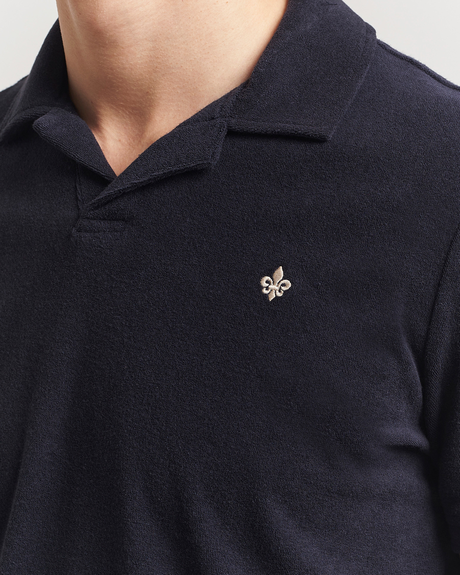 Herr | Pikéer | Morris | Delon Terry Shirt Old Blue