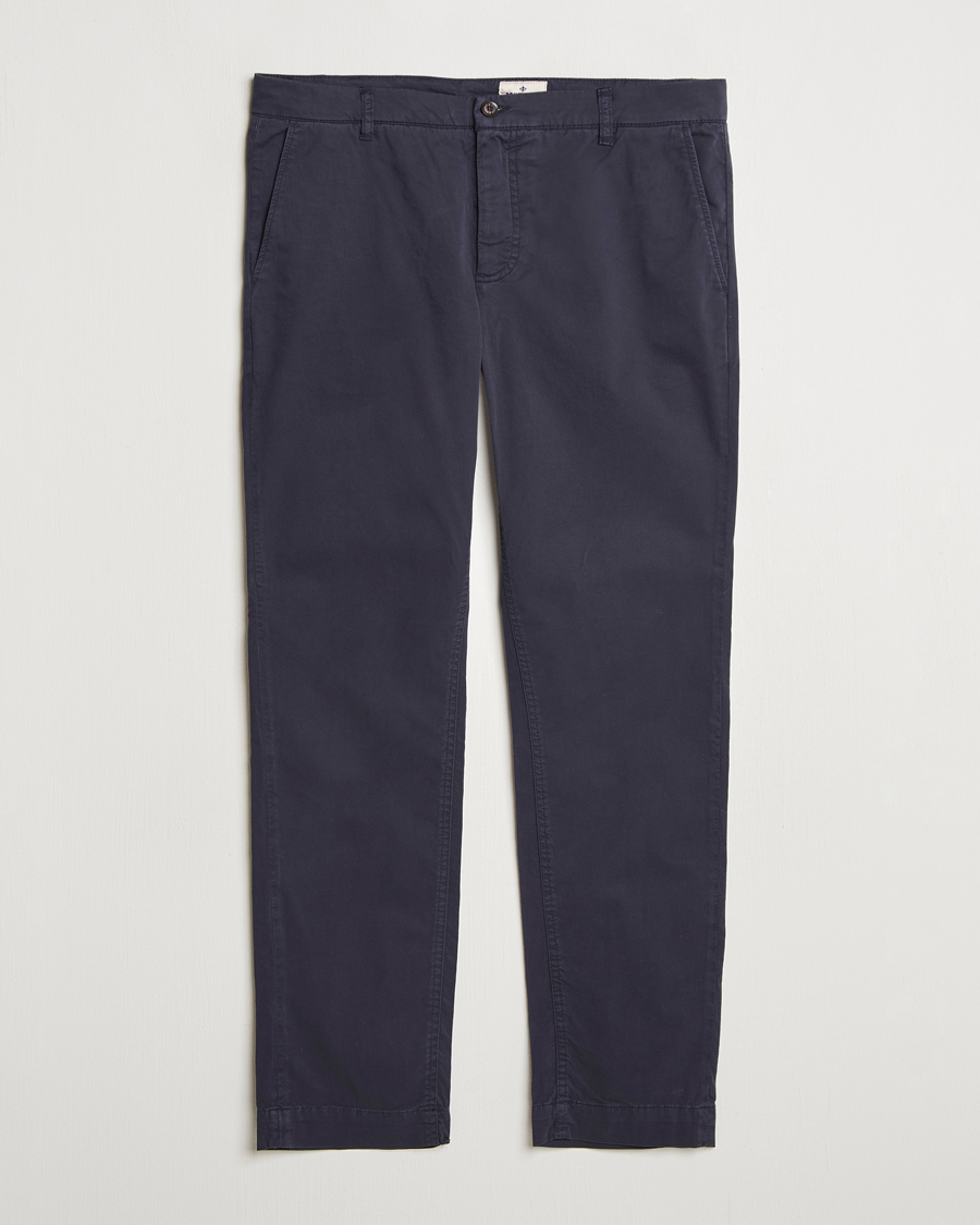 Herr | Byxor | Morris | Jeffrey Summer Chino Dark Blue