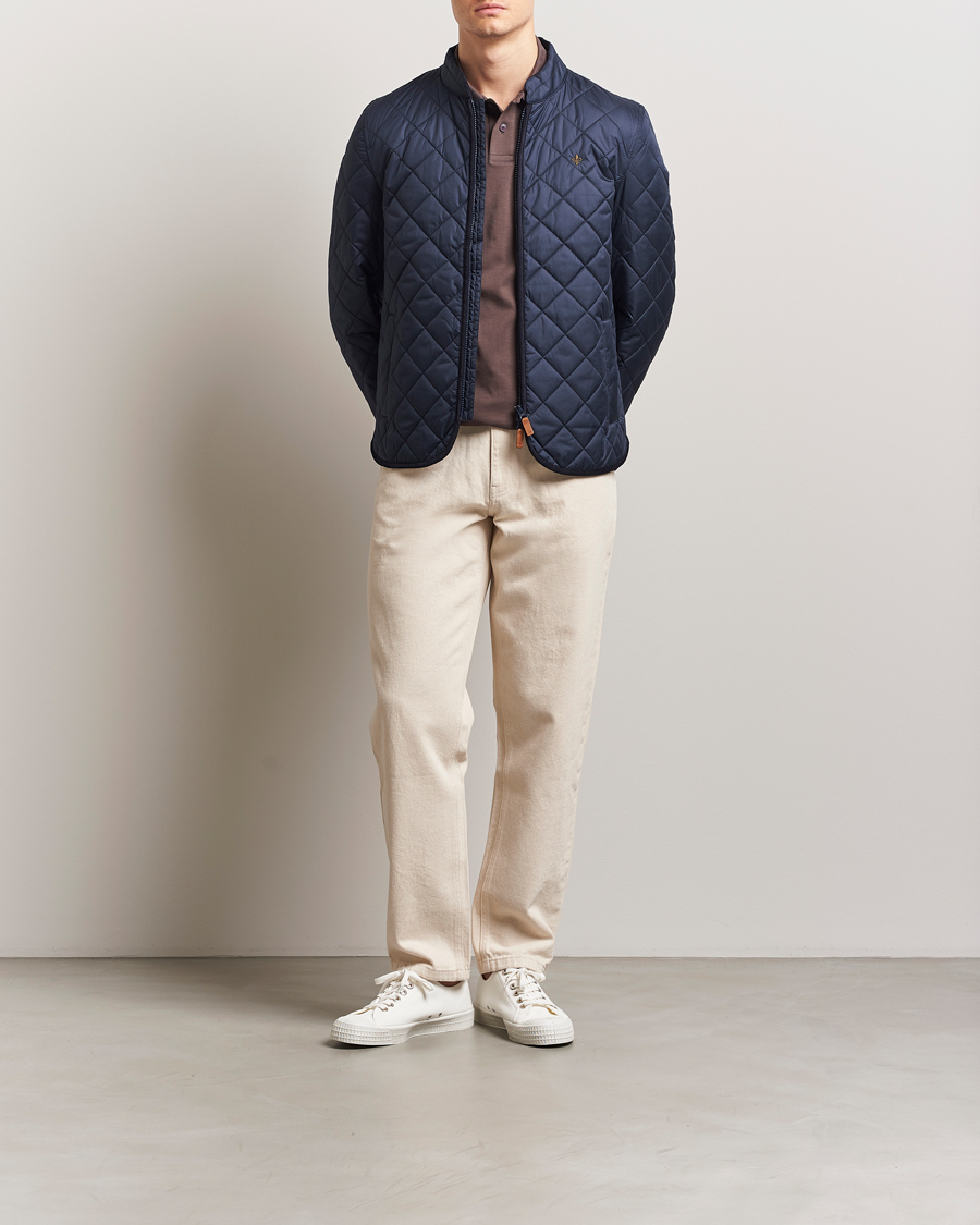 Herr | Jackor | Morris | Teddy Quilted Jacket Navy