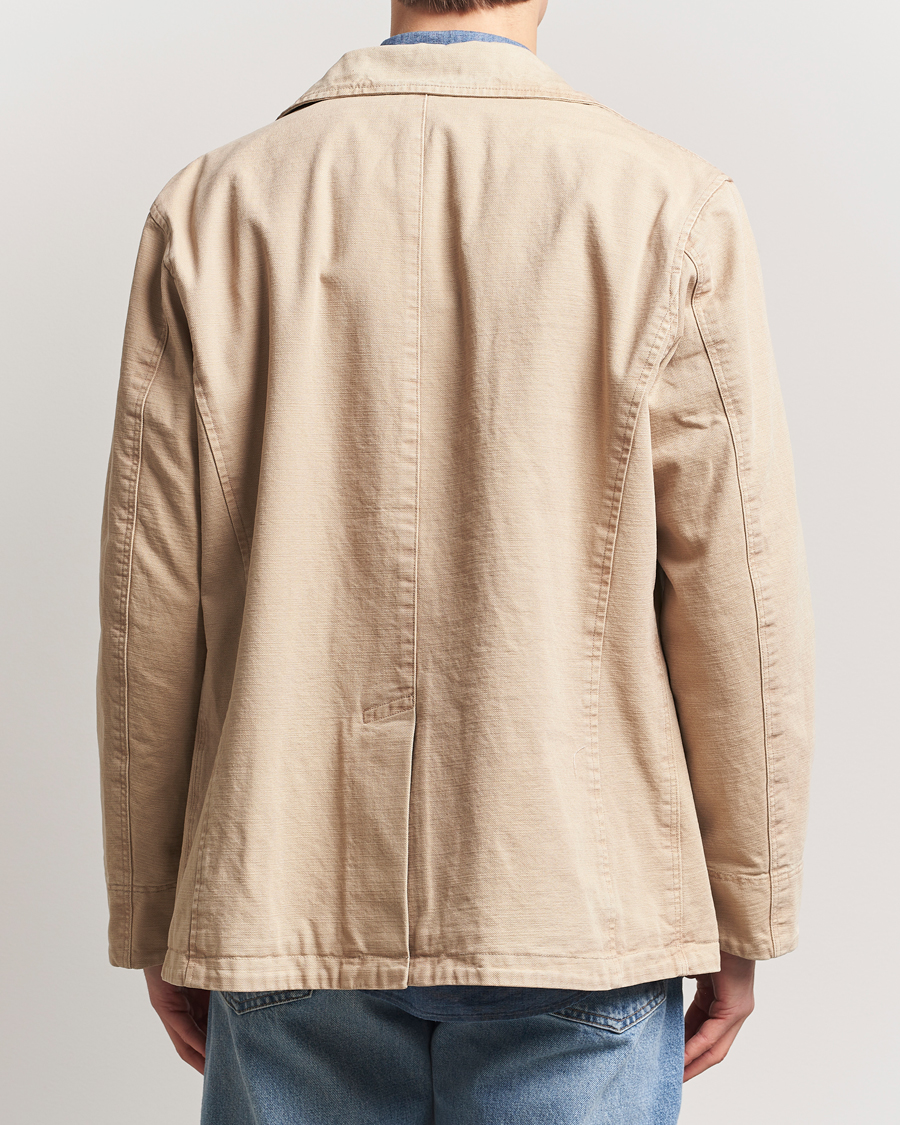 Herr | Jackor | Baracuta | Garment Dyed Canvas Peacoat British Khaki