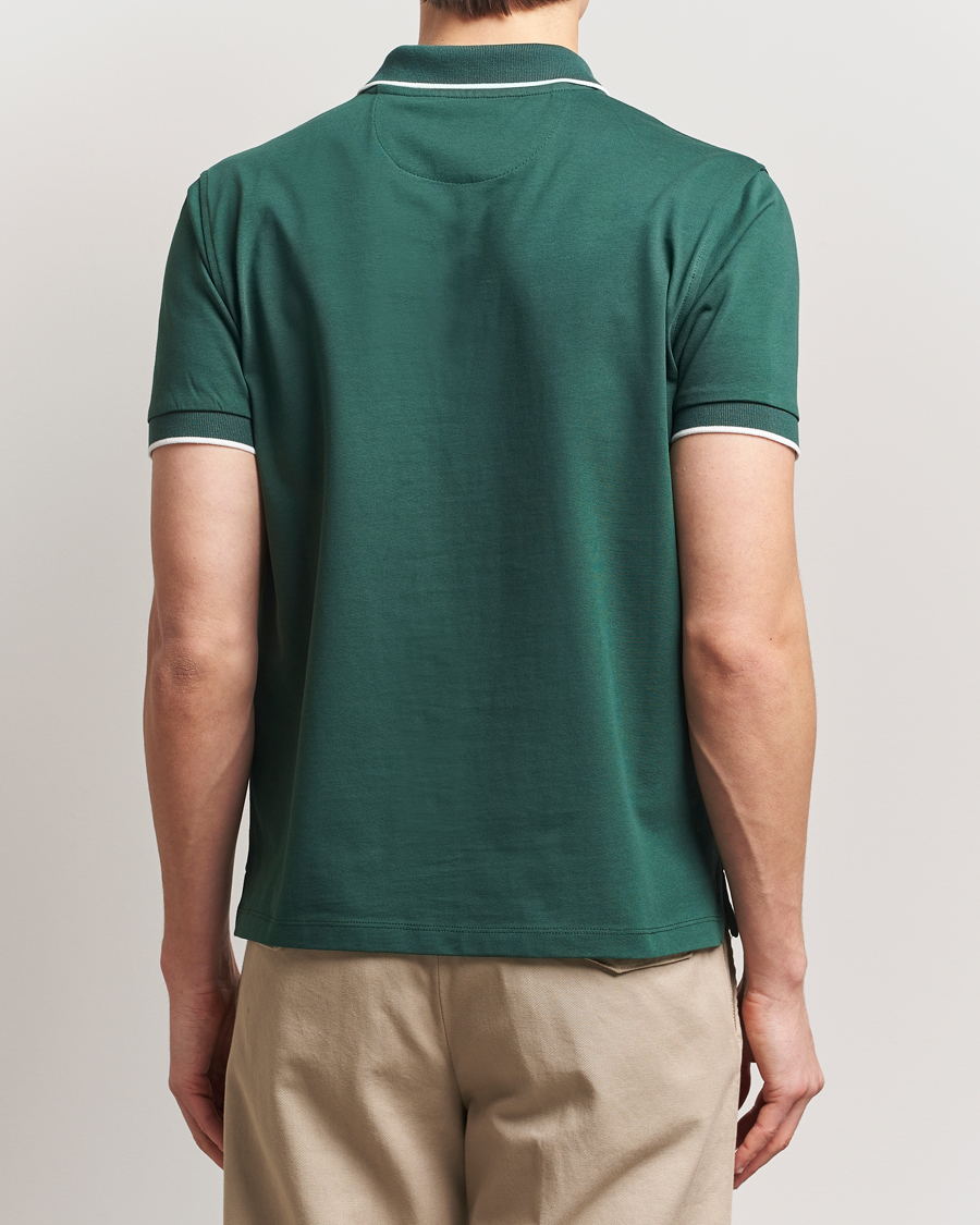 Herr | Pikéer | Baracuta | Short Sleeve Cotton Jersey Polo Racing Green