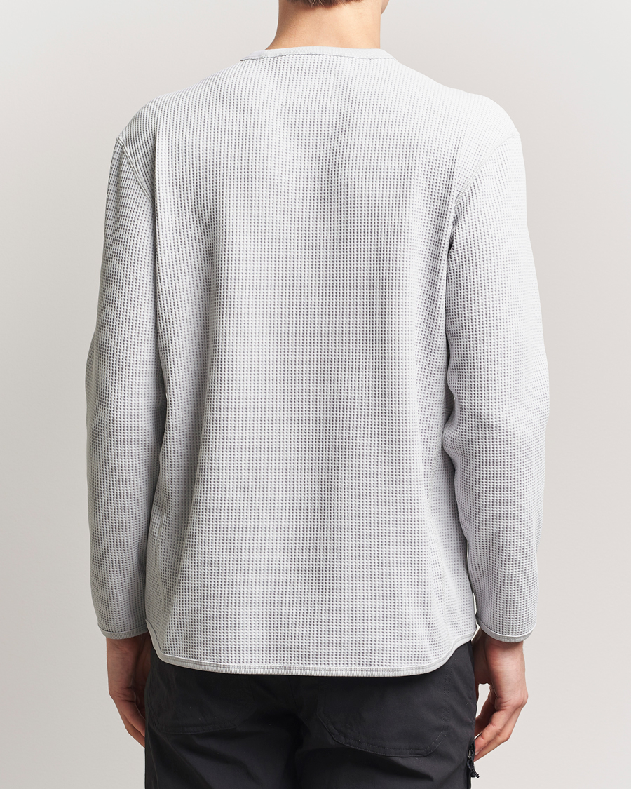 Herr | T-Shirts | Snow Peak | Dry Waffle Long Sleeve T-Shirt Light Grey