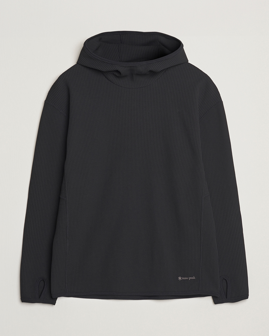 Herr | Tröjor | Snow Peak | Dry Waffle Hoodie Black