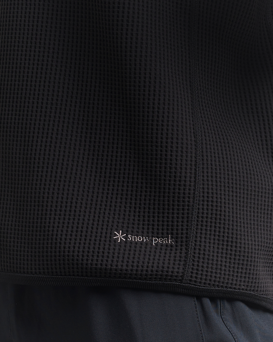 Herr | Tröjor | Snow Peak | Dry Waffle Hoodie Black