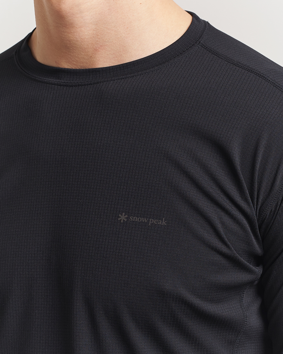 Herr | T-Shirts | Snow Peak | Power Dry Long Sleeve T-Shirt Black