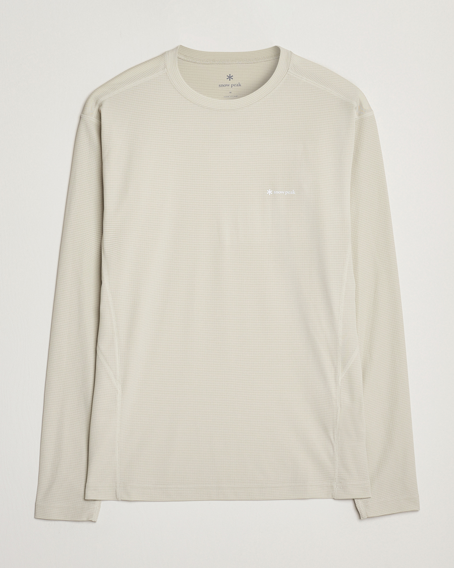 Herr | T-Shirts | Snow Peak | Power Dry Long Sleeve T-Shirt Ivory