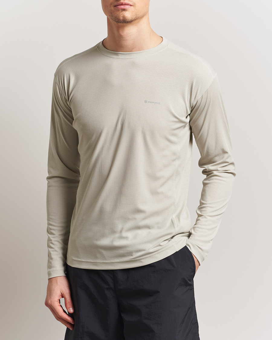Herr | T-Shirts | Snow Peak | Power Dry Long Sleeve T-Shirt Ivory