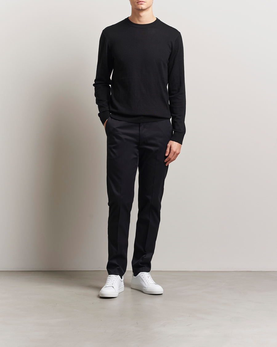 Herr | Byxor | Tiger of Sweden | Tenuta Cotton Chinos Black