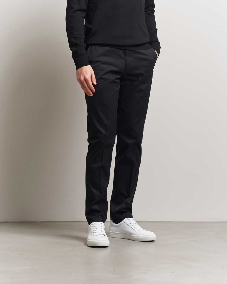 Herr | Byxor | Tiger of Sweden | Tenuta Cotton Chinos Black