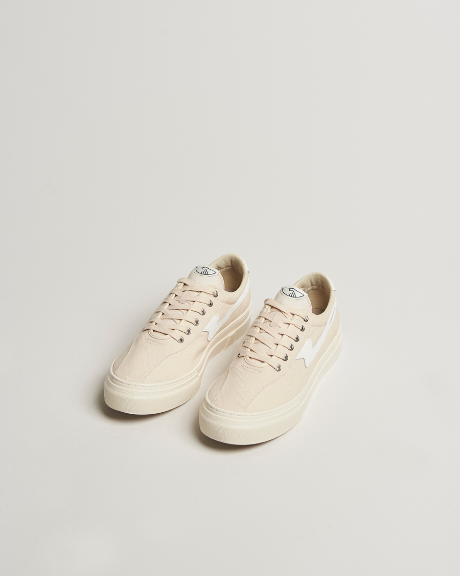 Herr | Sneakers | Stepney Workers Club | Dellow S-Strike Cupsole Canvas Sneaker Ecru/White