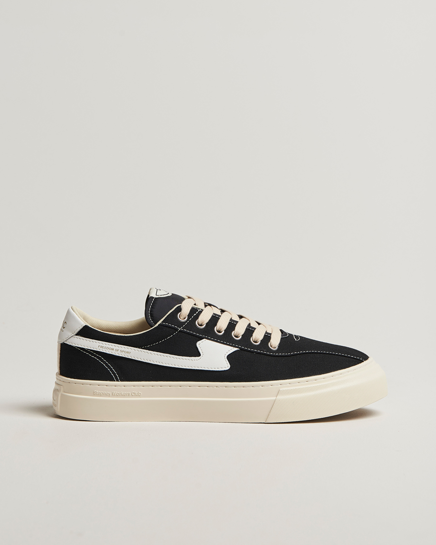 Herr | Sneakers | Stepney Workers Club | Dellow S-Strike Cupsole Canvas Sneaker Black/White