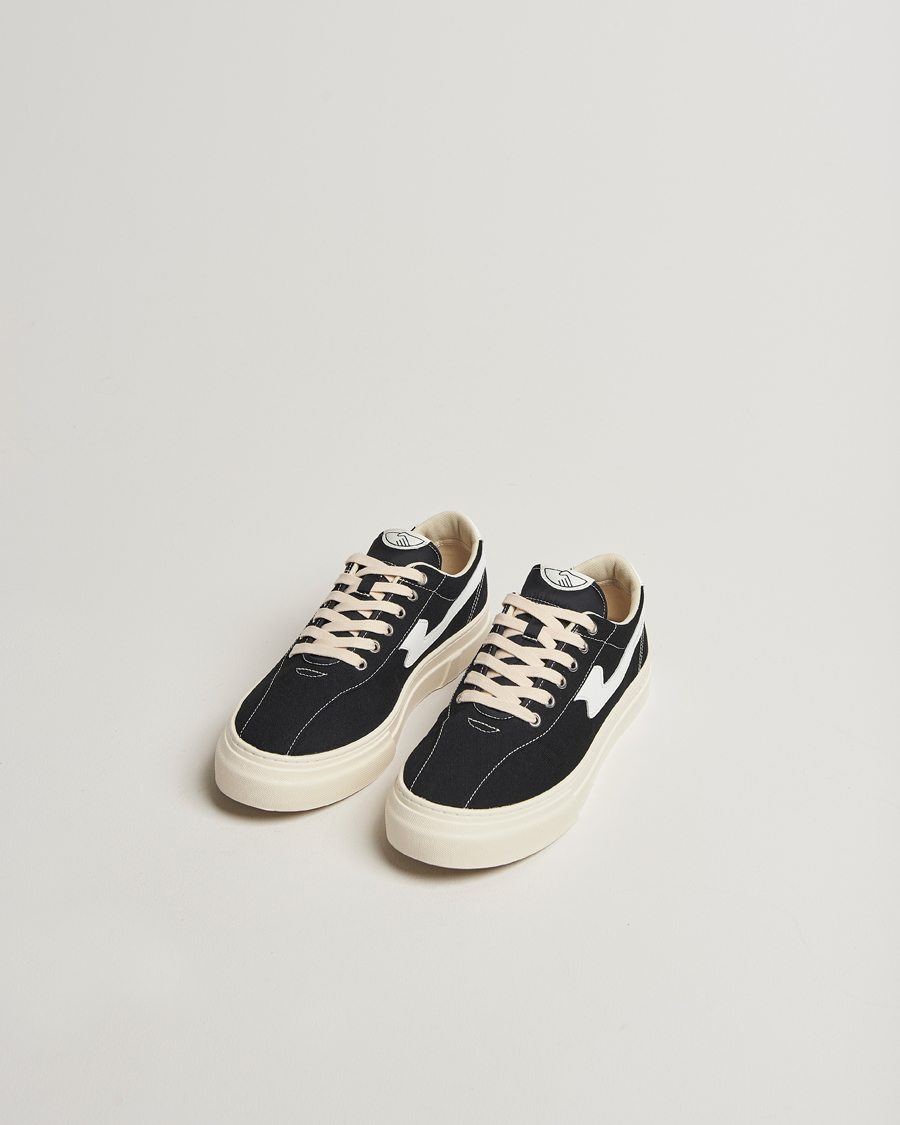 Herr | Sneakers | Stepney Workers Club | Dellow S-Strike Cupsole Canvas Sneaker Black/White
