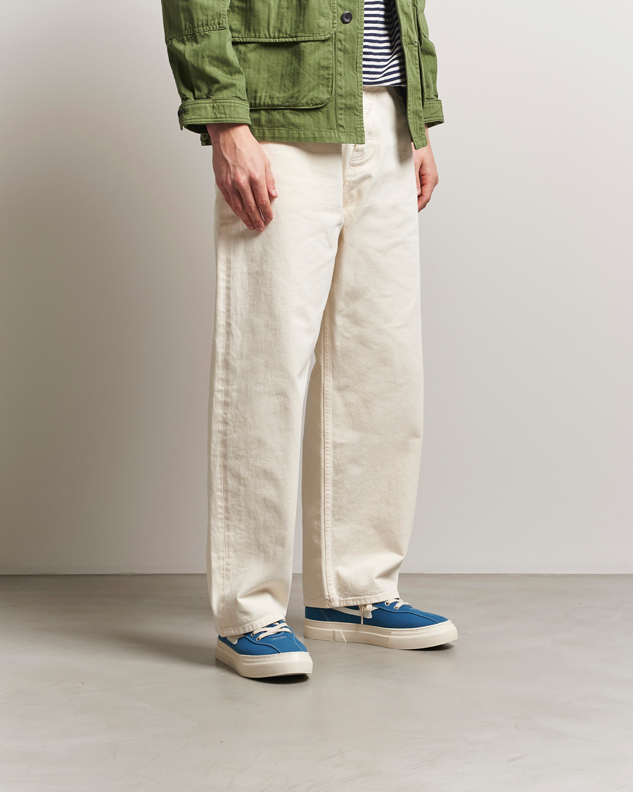 Herr | Sneakers | Stepney Workers Club | Dellow S-Strike Cupsole Canvas Sneaker Sea Blue