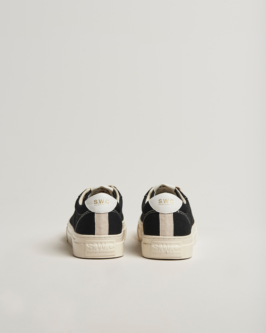 Herr | Sneakers | Stepney Workers Club | Dellow 02 Cupsole Canvas Sneaker Black