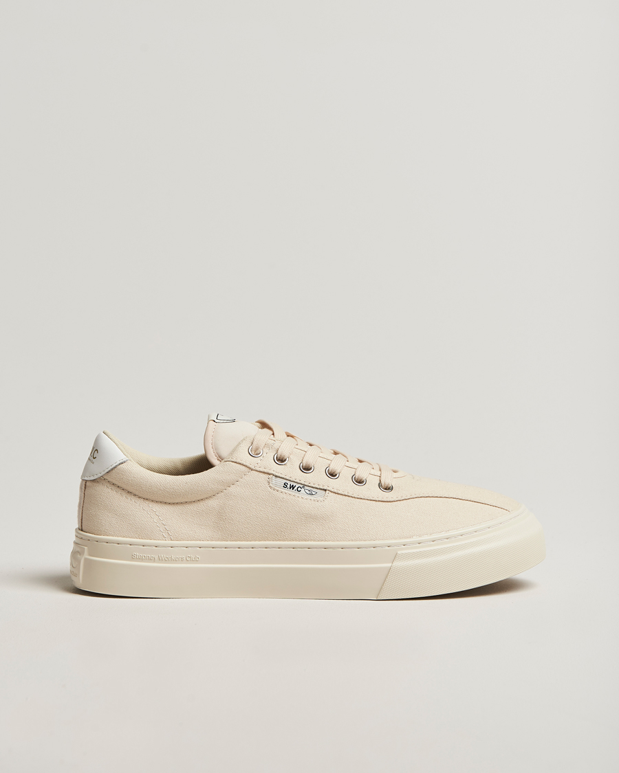 Herr | Sneakers | Stepney Workers Club | Dellow 02 Cupsole Canvas Sneaker Ecru
