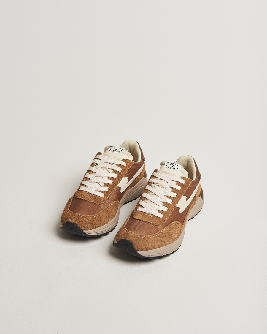 Herr | Sneakers | Stepney Workers Club | Osier S-Strike Suede Mix Runner Sneaker Brown