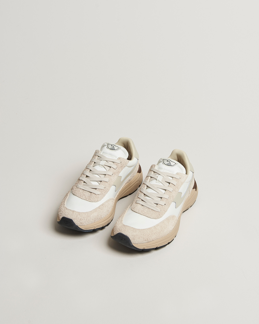Herr | Sneakers | Stepney Workers Club | Osier S-Strike Suede Mix Runner Sneaker Spring White