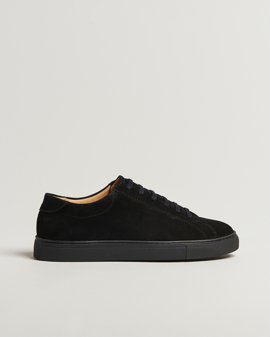 Herr | Sneakers | Myrqvist | Oaxen Monochrome II Sneaker Black Suede