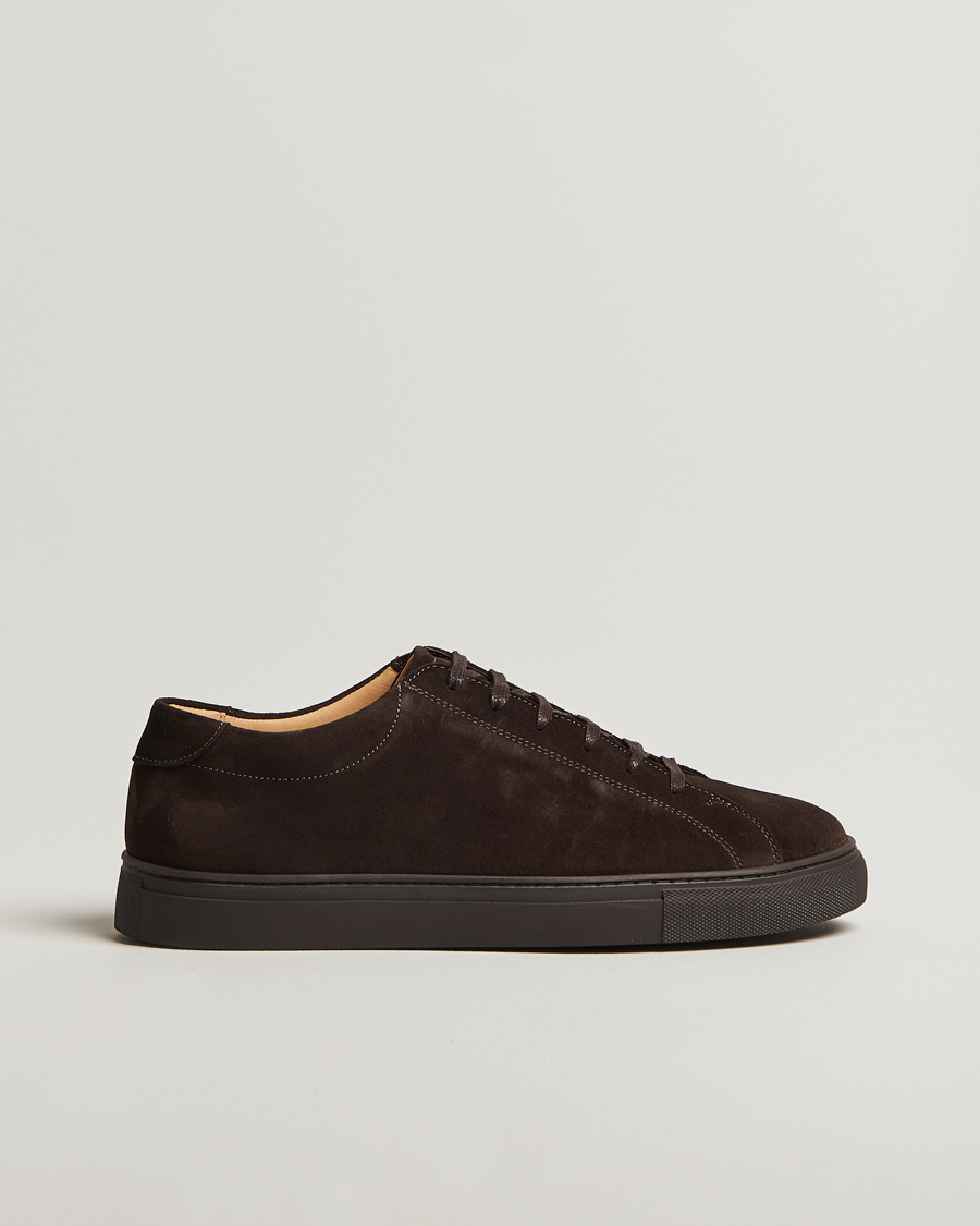 Herr | Sneakers | Myrqvist | Oaxen Monochrome II Sneaker Dark Brown Suede