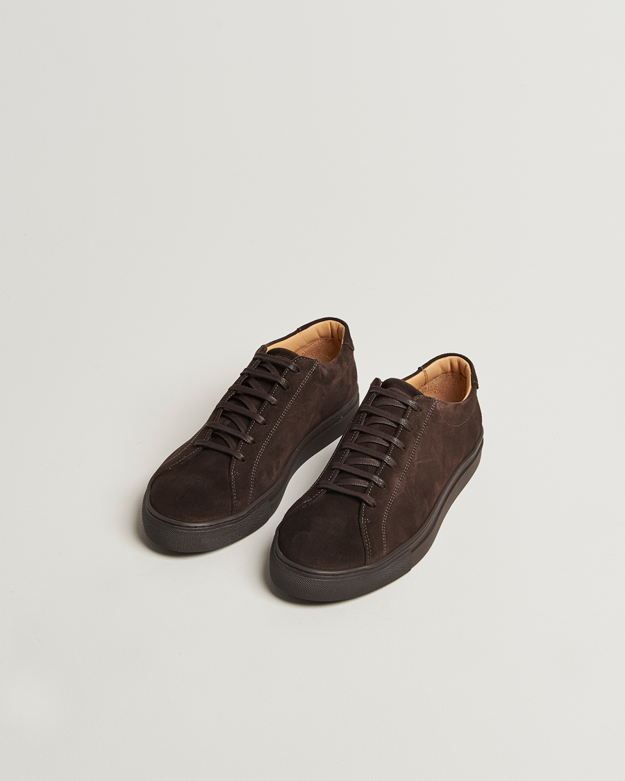 Herr | Sneakers | Myrqvist | Oaxen Monochrome II Sneaker Dark Brown Suede