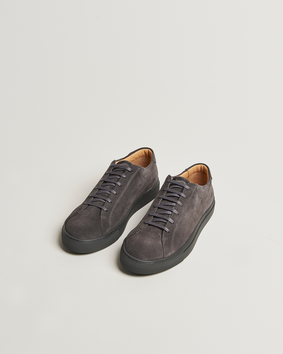 Herr | Sneakers | Myrqvist | Oaxen Monochrome II Sneaker Dark Grey Suede