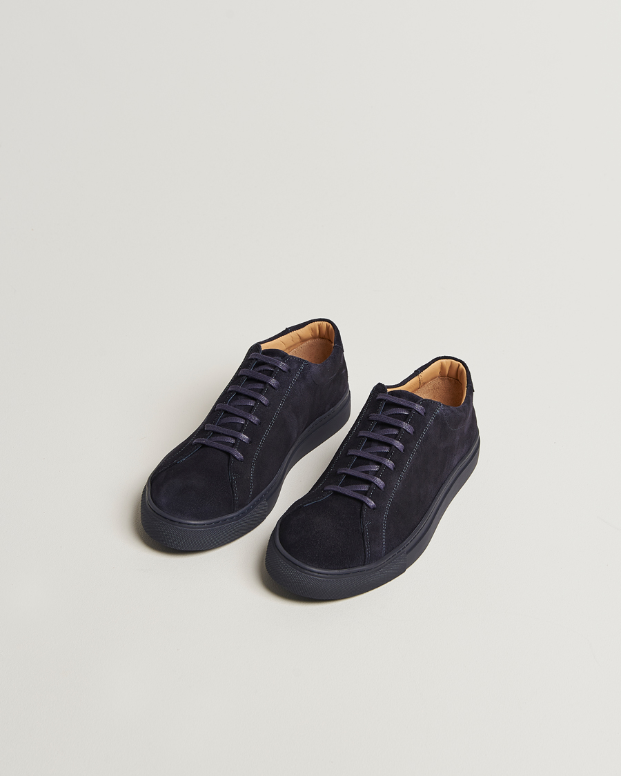 Herr | Sneakers | Myrqvist | Oaxen Monochrome II Sneaker Navy Suede