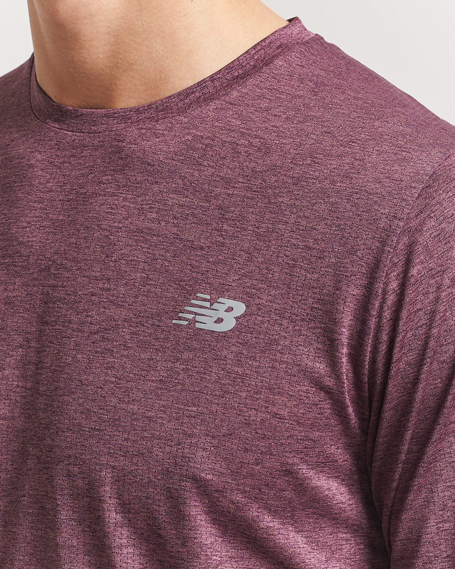 Herr | T-Shirts | New Balance Running | Athletics Run Long Sleeve T-Shirt Faded Plum