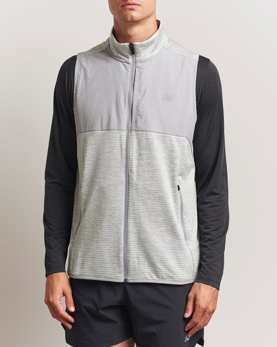 Herr | Jackor | New Balance Running | New Balance Heat Grid Vest Grey