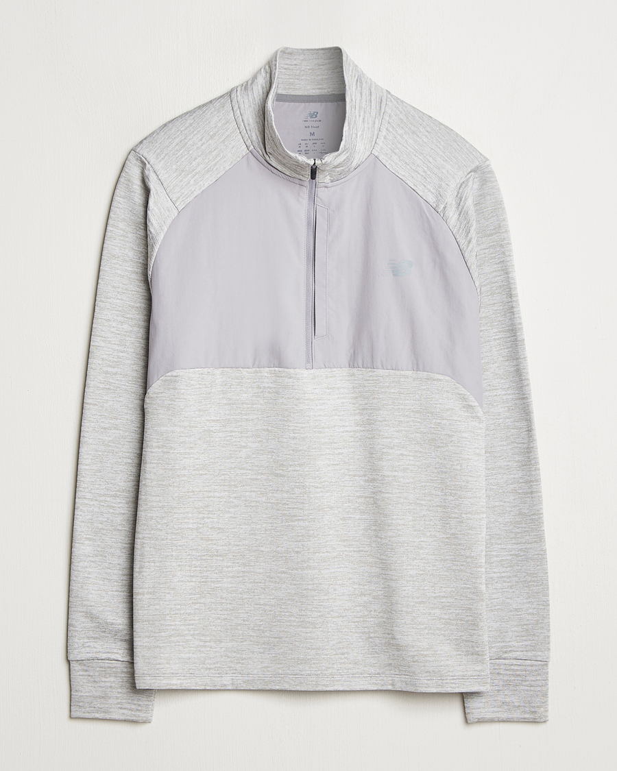 Herr | Tröjor | New Balance Running | Heat Grid Half Zip Athletic Grey