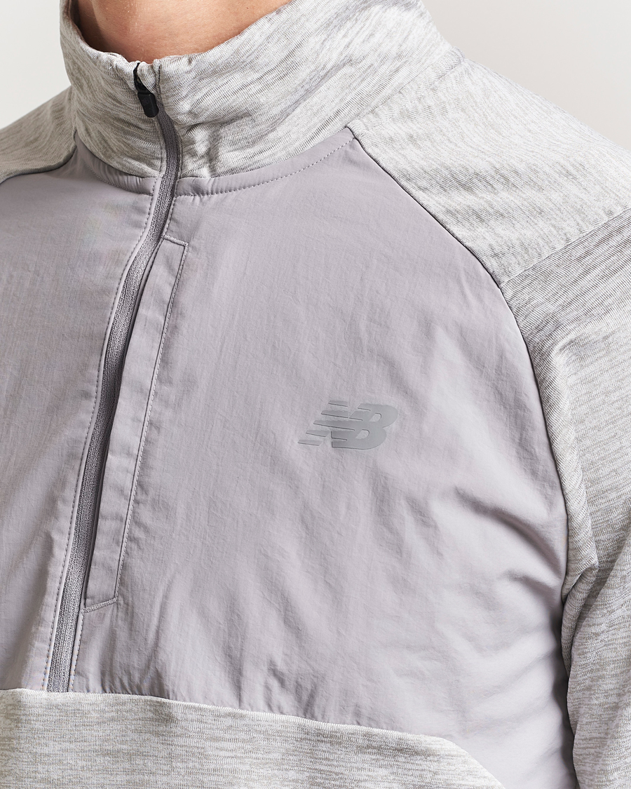 Herr | Tröjor | New Balance Running | Heat Grid Half Zip Athletic Grey